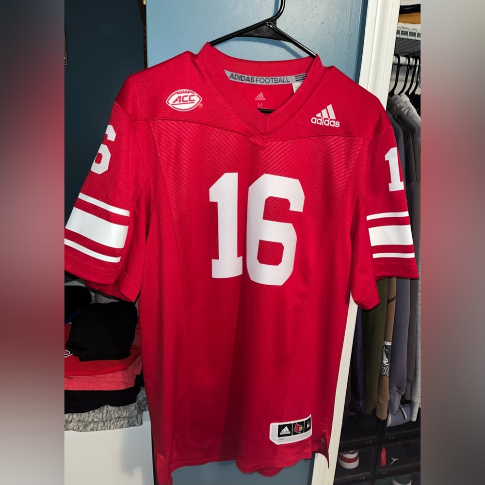 Adidas Louisville Cardinals Red Football Jersey